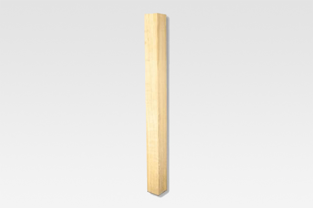 Tischbeine aus Holz (durchgehende Lamelle), quadratisch