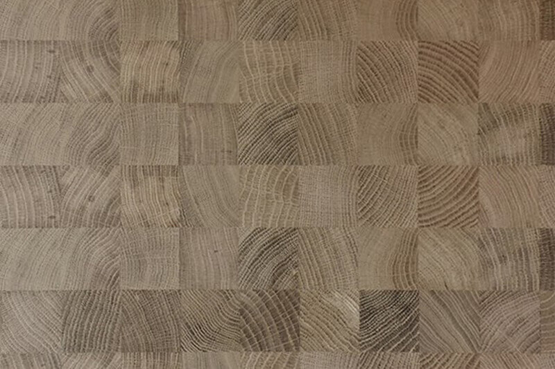 Hirnholz Eiche (43×46mm) Leimholzplatten aus Hirnholz