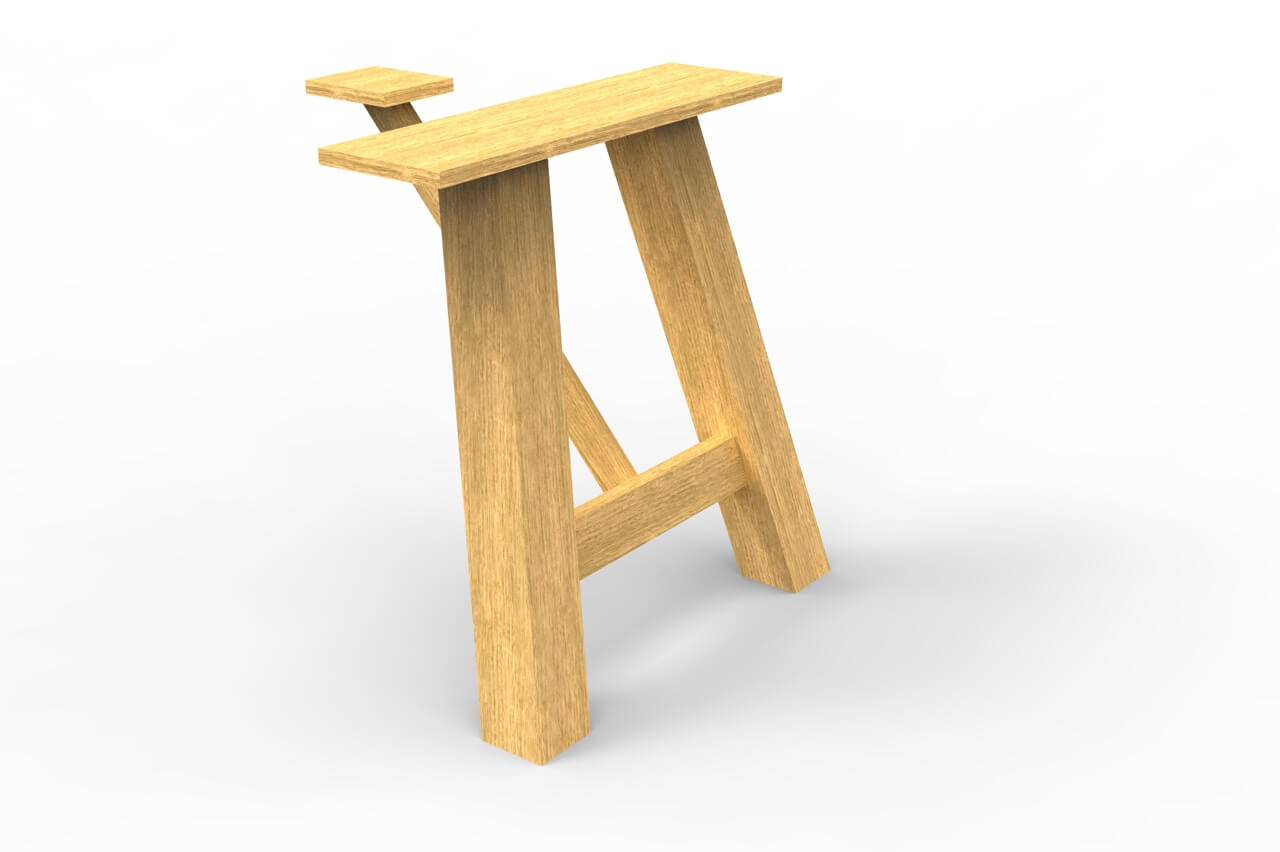 Tischgestelle aus Holz Athene