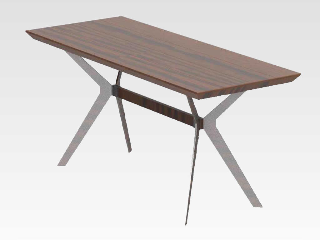 Tischgestell aus Stahl Twickel